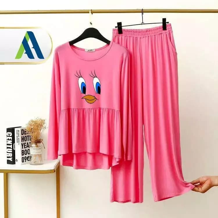 2 PCs Stitched sleep wear For Woman