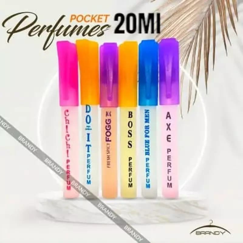 Unisex Pocket Perfume, Pack of 6